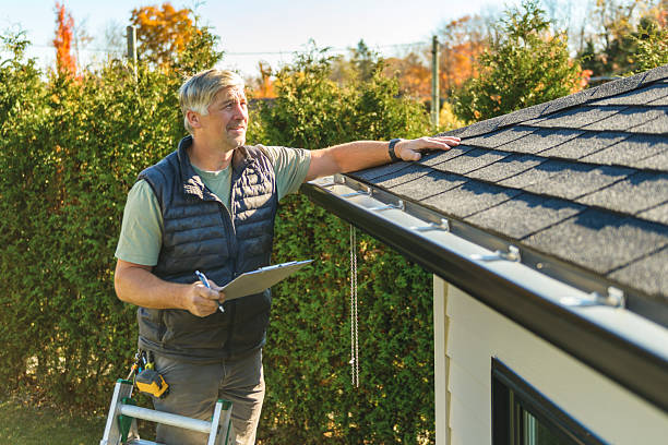 Professional Roofing technician working in Loganville, WI